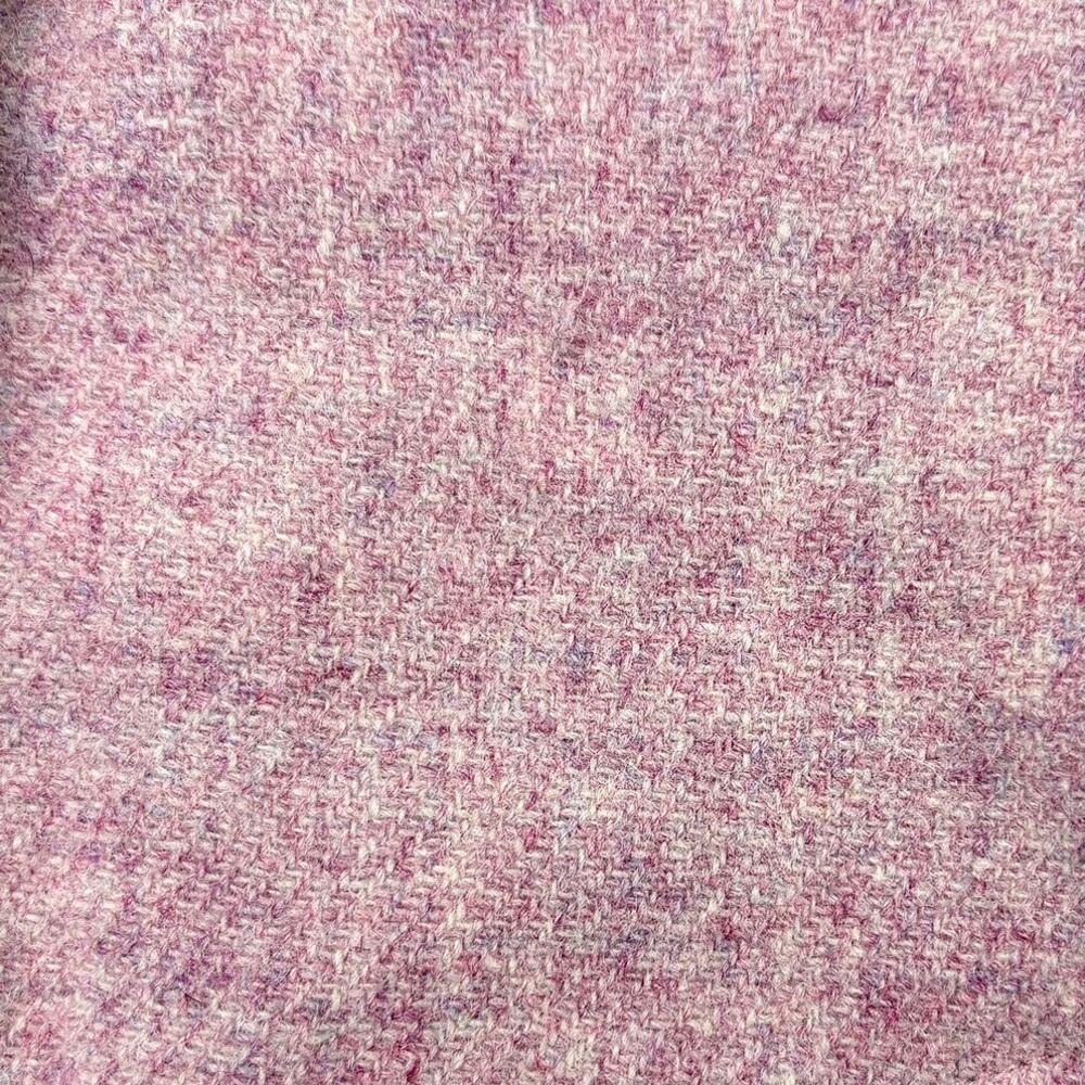 Talbots Wool Blazer Womens 10 Pink Tweed Peplum Career Feminine Coquette - Picture 7 of 10